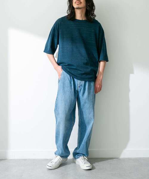 「URBAN RESEARCH Sonny Label」 半袖Tシャツ MEDIUM ネイビー メンズ