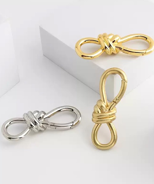 メダルキーホルダー・ツイストチェーン付き SEN TOKYO キーホルダー ツイストノットアクセサリー キーリング