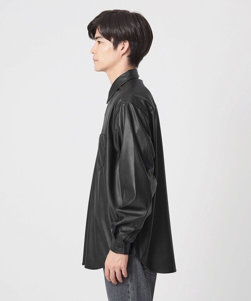 green label relaxing（グリーンレーベルリラクシング） シャツ レザー