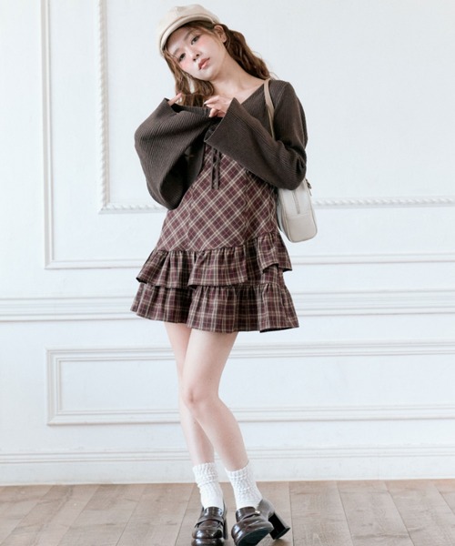 OLIVE des OLIVE YUI企画 ワンピースとボレロ セット 専用出品 ニットボレロセットワンピ | OLIVE des OLIVE(オリーブ デ