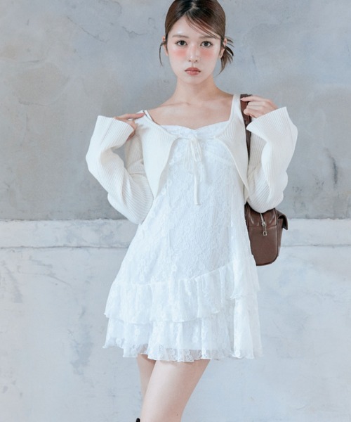 OLIVE des ワンピース ニットボレロセットワンピ : ZOZOTOWN