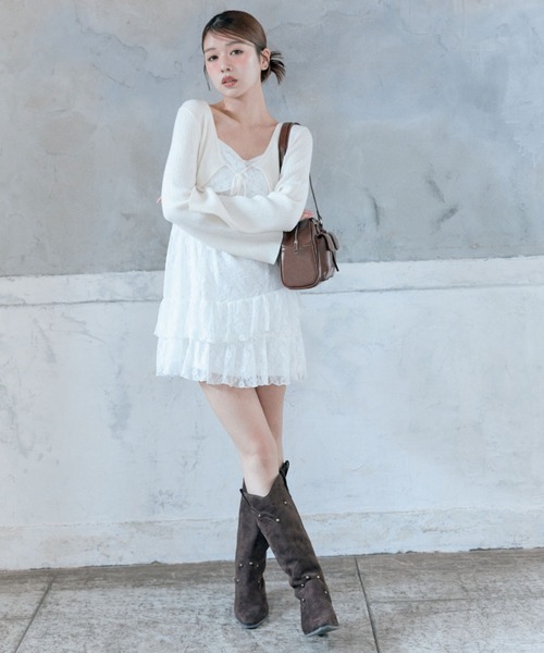 OLIVE des ワンピース ニットボレロセットワンピ : ZOZOTOWN