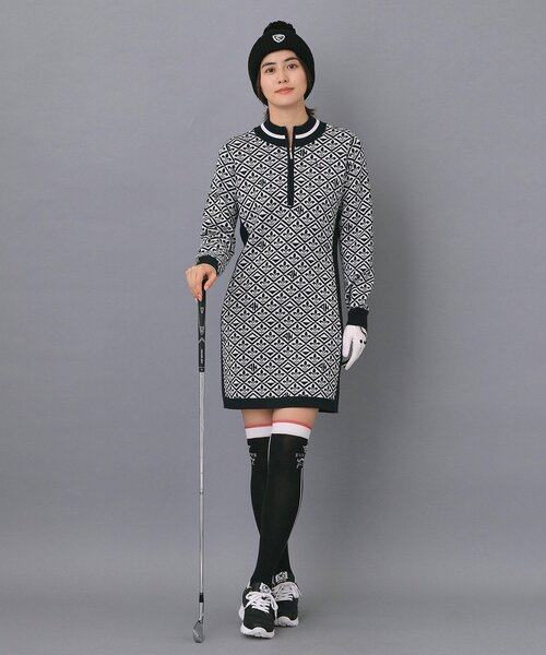 ワンピース 「ADABAT NAVY」フルールドリスニットワンピース_13