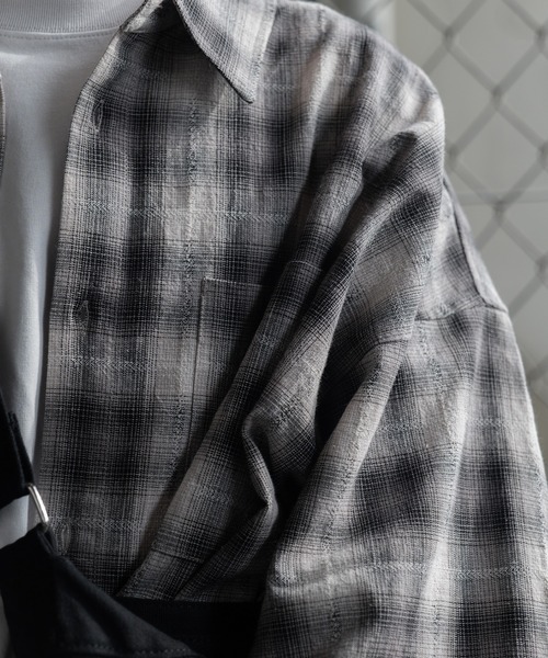 「RUUBON」 半袖シャツ S グレー メンズ_画像3