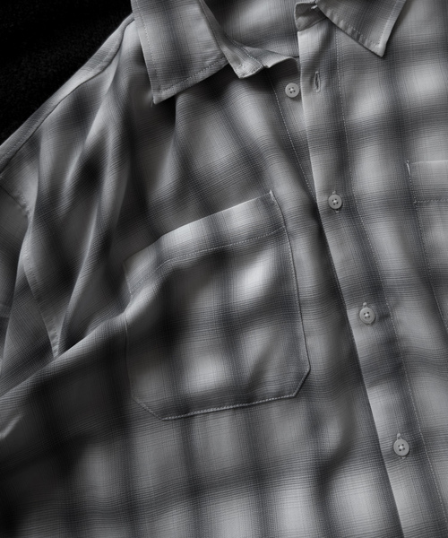 「RUUBON」 半袖シャツ S グレー メンズ_画像4