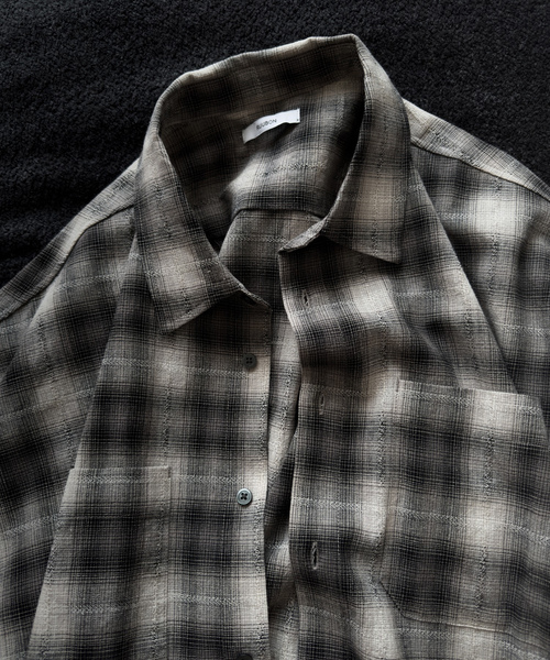 「RUUBON」 半袖シャツ S グレー メンズ_画像9