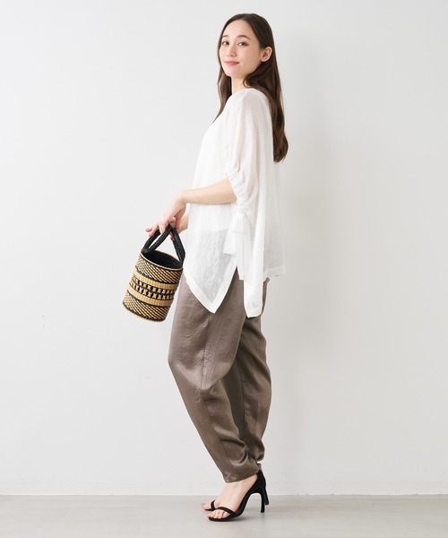 「MICA\u0026DEAL」 半袖ブラウス FREE ベージュ レディースの画像