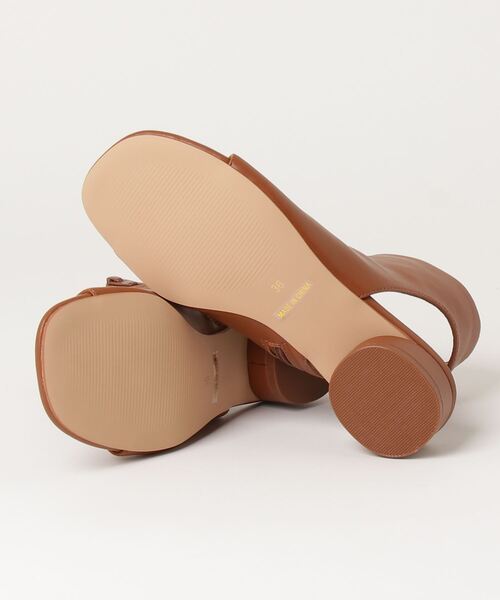 「Demi-Luxe BEAMS」 フラットサンダル 38 ブラック レディース_2
