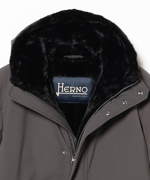 HERNO（ヘルノ） コート ジャケット HERNO / フーデット ボア コート