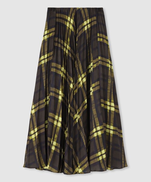 allureville（アルアバイル） スカート LISAチェックプリントプリーツ