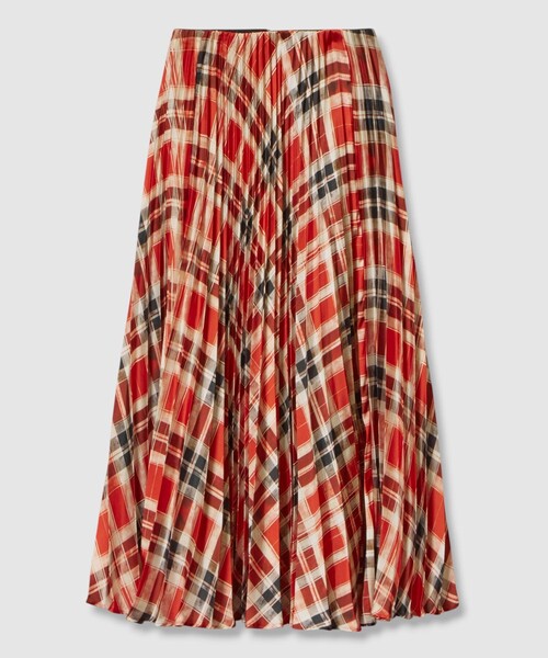 allureville（アルアバイル） スカート LISAチェックプリントプリーツ