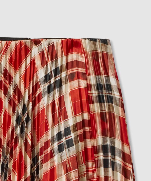 allureville（アルアバイル） スカート LISAチェックプリントプリーツ