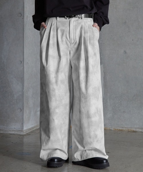 SERACE スラックス 「SERACE」Vintage design wide slacks pants
