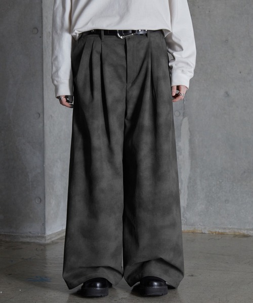 SERACE スラックス 「SERACE」Vintage design wide slacks pants