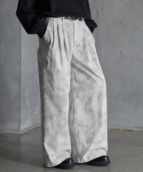 パンツ 50s vintage wool stripe wide slacks gray Vintage Euro Work Pants STRIPE ユーロワークパンツ ストライプ