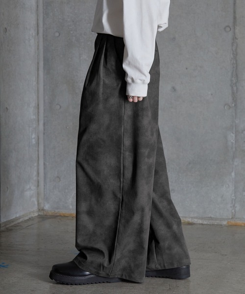 SERACE スラックス 「SERACE」Vintage design wide slacks pants