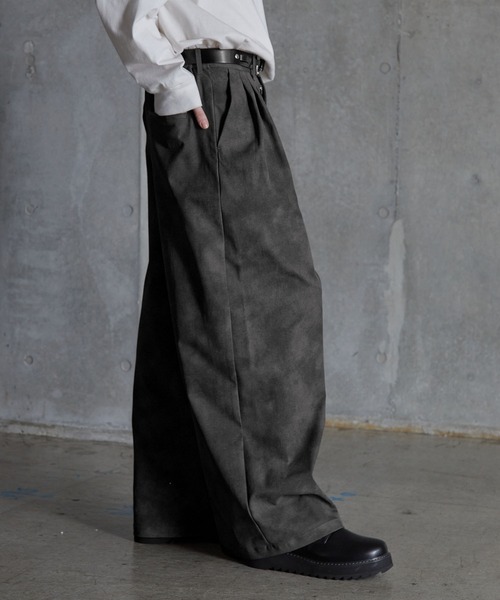 SERACE スラックス 「SERACE」Vintage design wide slacks pants