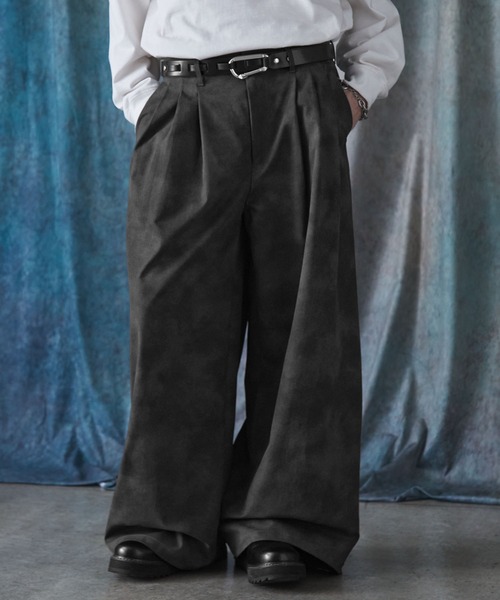 SERACE スラックス 「SERACE」Vintage design wide slacks pants