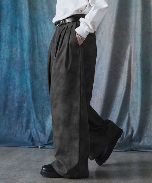 SERACE ワイドパンツ スラックス メンズ レディース : ZOZOTOWN Yahoo