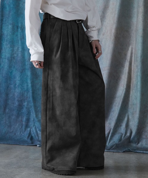 SERACE スラックス 「SERACE」Vintage design wide slacks pants