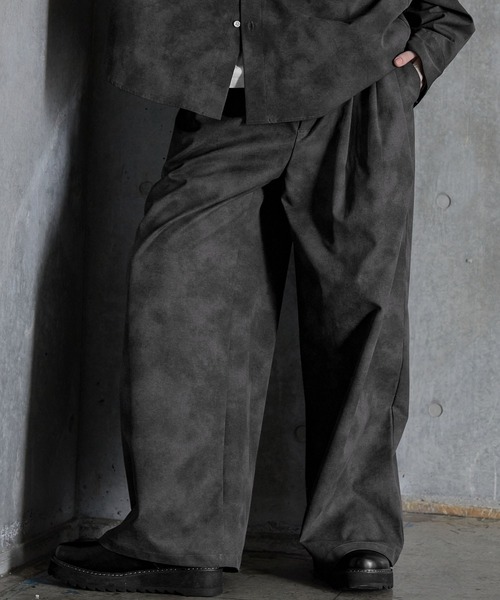 SERACE スラックス 「SERACE」Vintage design wide slacks pants