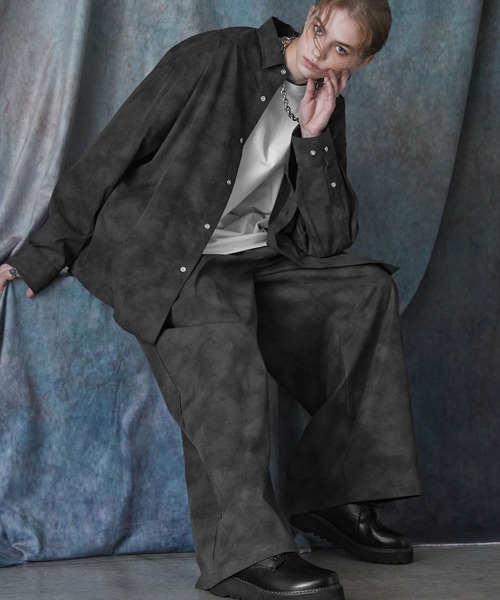 SERACE スラックス 「SERACE」Vintage design wide slacks pants