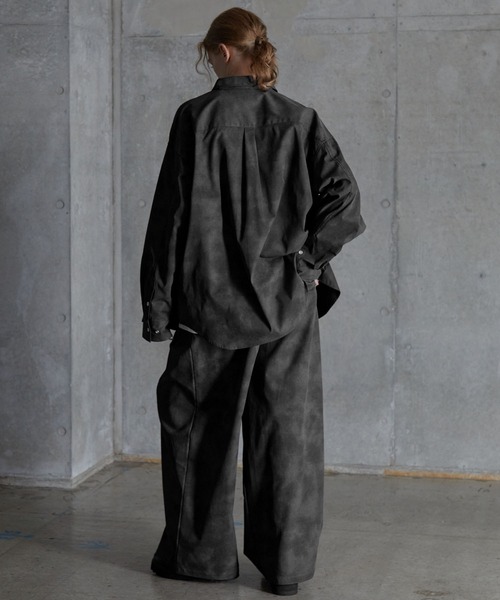 SERACE スラックス 「SERACE」Vintage design wide slacks pants