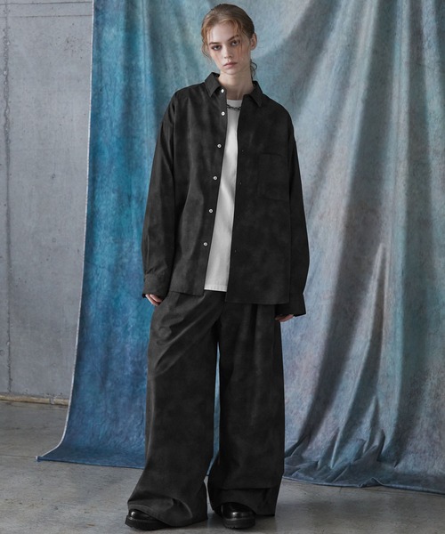 SERACE スラックス 「SERACE」Vintage design wide slacks pants