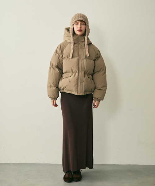 full/fill. ダウンコート ダウンジャケット hood pudding jacket