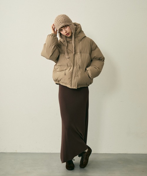 full/fill. ダウンコート ダウンジャケット hood pudding jacket