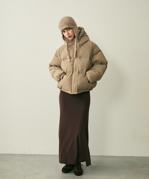 full/fill. ダウンコート ダウンジャケット hood pudding jacket