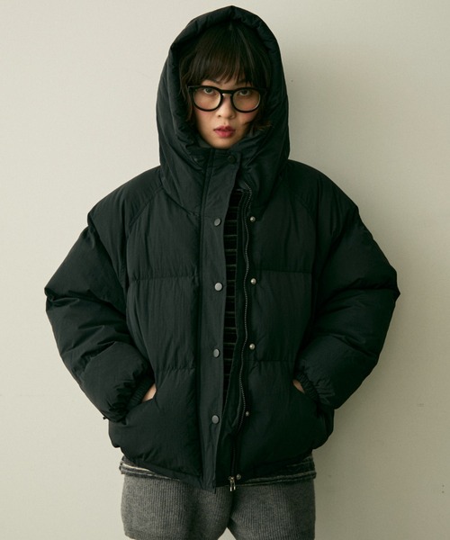 HELMUT LANG フード付 ダウン キルティング ジャケット N192 full/fill. ダウンコート ダウンジャケット hood pudding jacket