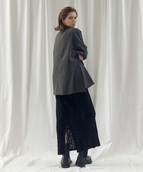 JIL SANDER ストライプ テーラードジャケット 中古・古着通販】JIL SANDER (ジルサンダー) ストライプテーラード