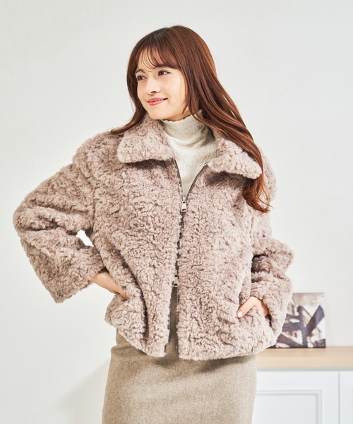 ミッシュマッシュMISCHMASH＊フォックスファー付ダッフルコート 楽天