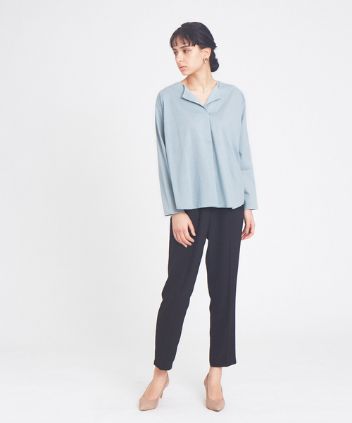 「abahouse mavie」 長袖カットソー フリー セージグリーン レディース_画像5