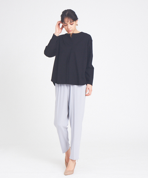 「abahouse mavie」 長袖カットソー フリー セージグリーン レディース_画像8