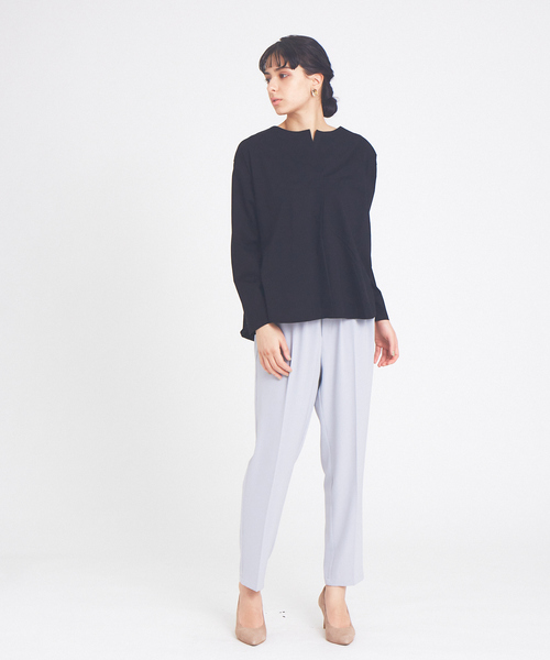 「abahouse mavie」 長袖カットソー フリー セージグリーン レディース_画像9