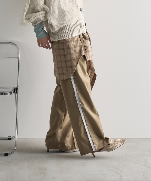 「THE YOn」 スラックス M グレー レディース_画像3