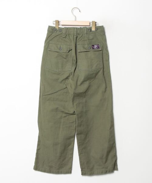 「GUNG HO」 チノパンツ FREE グリーン レディース_画像2