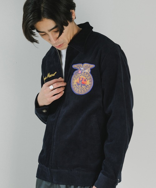 HOUSTON（ヒューストン） ブルゾン アウター CORDUROY EMBROIDERY FFA