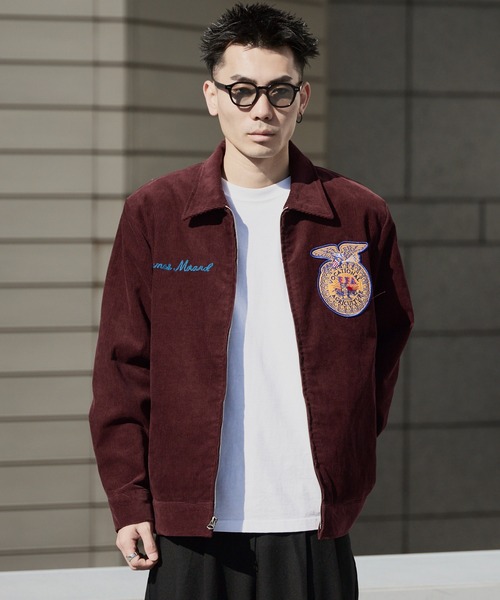 HOUSTON（ヒューストン） ブルゾン アウター CORDUROY EMBROIDERY FFA