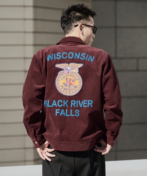 HOUSTON（ヒューストン） ブルゾン アウター CORDUROY EMBROIDERY FFA