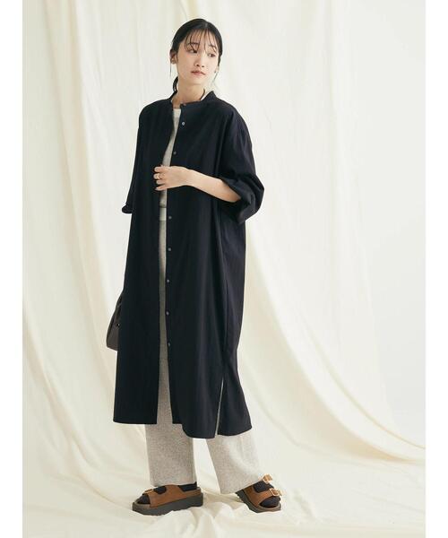 「CRAFT STANDARD BOUTIQUE」 長袖ワンピース FREE ブラック レディース_画像3