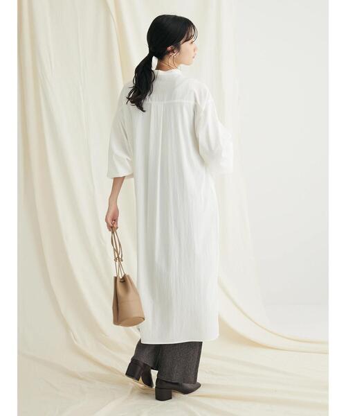 「CRAFT STANDARD BOUTIQUE」 長袖ワンピース FREE ブラック レディース_画像8