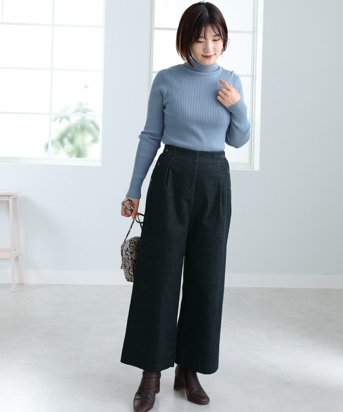 「BELLUNA PLUS」 パンツ MEDIUM オフホワイト レディース_画像6