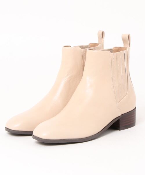 「A de Vivre」 ショートブーツ LL クリーム レディース_画像2