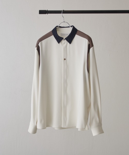 cullni コンビネーションシャツ　最終値下げ CULLNI（クルニ） シャツ 「CULLNI exclusive for Lui's」配色切替