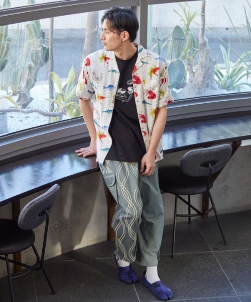 「カヤ」 半袖Tシャツ FREE ネイビー メンズ_画像3