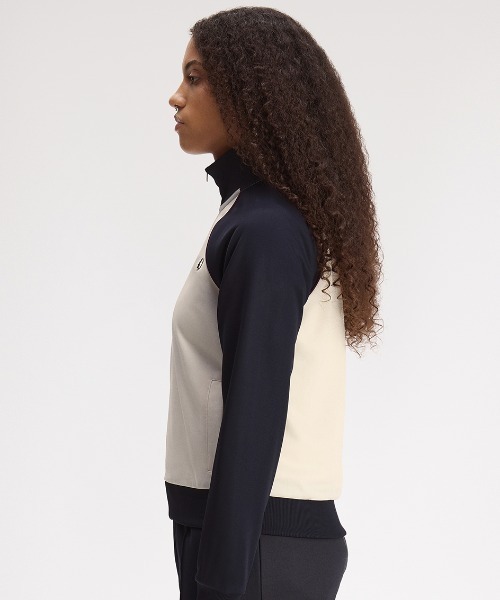 美品　フレッドペリー　トラックジャケット　レディース FRED PERRY（フレッドペリー） ジャージ Colour Block Track Jacket
