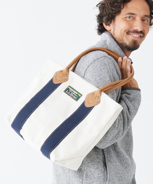 L.L.Bean（エルエルビーン） トートバッグ ONE SIZE ホワイト×ネイビー